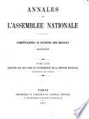 Annales de l'Assemblée Nationale