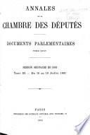 Annales de la Chambre des députés (Nouvelle série).