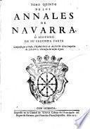 Annales Del Reyno De Navarra