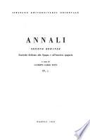 Annali - Sezione romanza