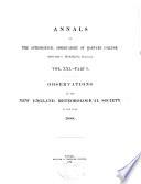 Annals of the Astronomical Observatory of Harvard College