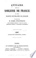 Annuaire de la noblesse de France et des maisons souveraines de l'Europe
