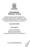 Annuaire international des beaux-arts