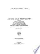 Annual Legal Bibliography