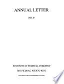 Annual Letter