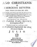 Año christiana, o exercicios devotos para todos los dias del año