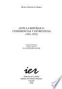 Ante la República