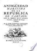 Antiguedad maritima de la republica de Cartago
