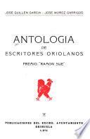 Antología de escritores oriolanos