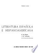 Antología de la literatura española e hispanoamericana