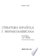 Antología de la literatura española e hispanoamericana