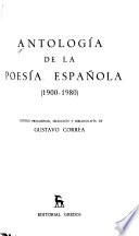 Antología de la poesía española (1900-1980)