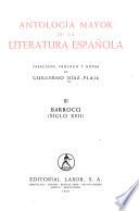Antología mayor de la literatura española: Barroco (siglo XVII)