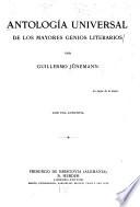 Antología universal de los mayores genios literarios