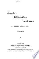 Anuario bibliográfico hondureño, 1961-1971