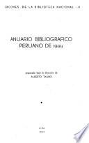 Anuario bibliográfico peruano