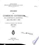 Anuario de comercio exterior de la Republica Argentina