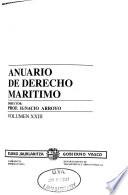 Anuario de derecho maritimo