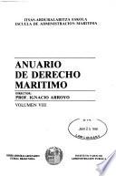 Anuario de derecho maritimo
