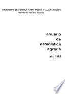 Anuario de estadística agraria