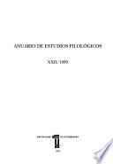 Anuario de estudios filológicos