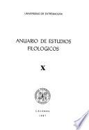 Anuario de estudios filológicos