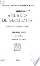 Anuario de geografía