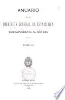 Anuario de la Dirección General de Estadística