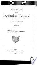 Anuario de la legislación peruana
