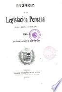 Anuario de la legislación peruana