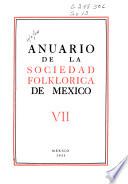 Anuario de la Sociedad Folklórica de México