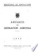 Anuario de legislación agrícola