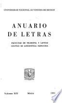 Anuario de letras
