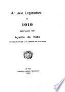 Anuario de leyes, decretos, resoluciones y órdenes supremas