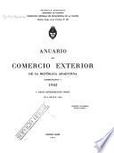 Anuario del comercio exterior de la República Argentina