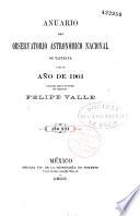 Anuario del Observatario astronomico nacional de Tacubàya
