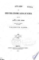 Anuario del Observatario astronomico nacional de Tacubàya