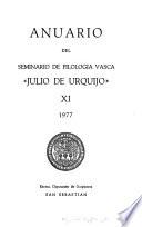 Anuario del Seminario de Filología Vasca Julio de Urquijo.