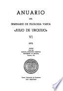 Anuario del Seminario de Filología Vasca Julio de Urquijo.