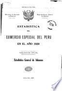 Anuario estadístico de comercio exterior