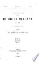 Anuario estadistíco de la República Mexicana