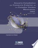 Anuario estadístico del comercio exterior de los Estados Unidos Mexicanos 2003. Importación en dólares