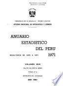 Anuario estadístico del Peru