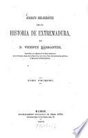 Aparato bibliografico para la historia de Extremadura