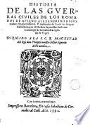 Apià historia de las guerras civiles de los romanos