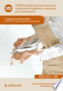 Aplicación de normas y condiciones higiénico-sanitarias en restauración. HOTR0109