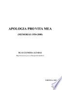 Apologia pro vita mea
