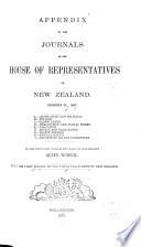 Appendix to the Journals of the House of Representatives of New Zealand