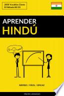Aprender Hindú - Rápido / Fácil / Eficaz