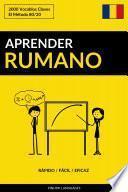 Aprender Rumano - Rápido / Fácil / Eficaz